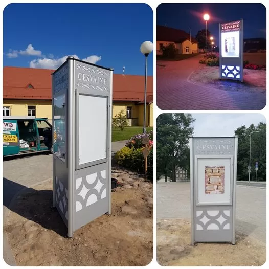 LED izgaismots informācijas stends