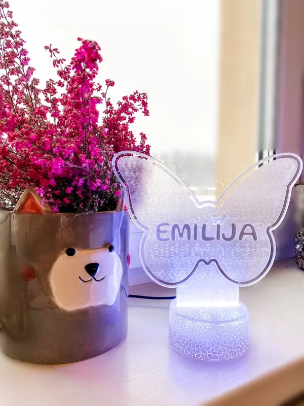 LED izgaismota plānsīte, personalizēta