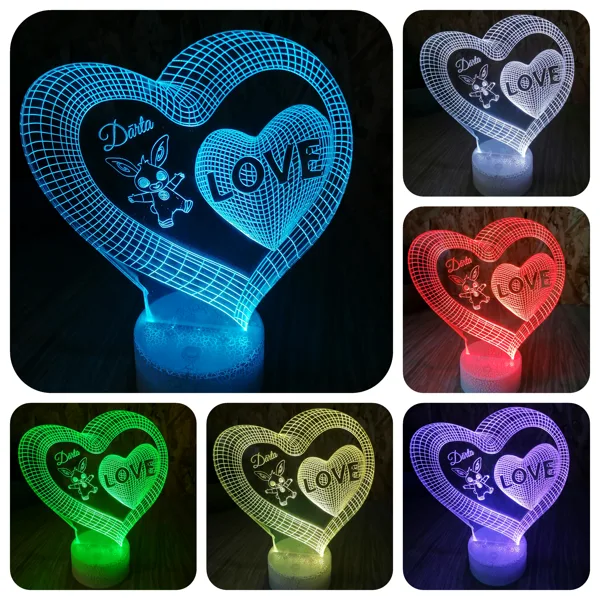 LED izgaismota plāksnīte, personalizēta