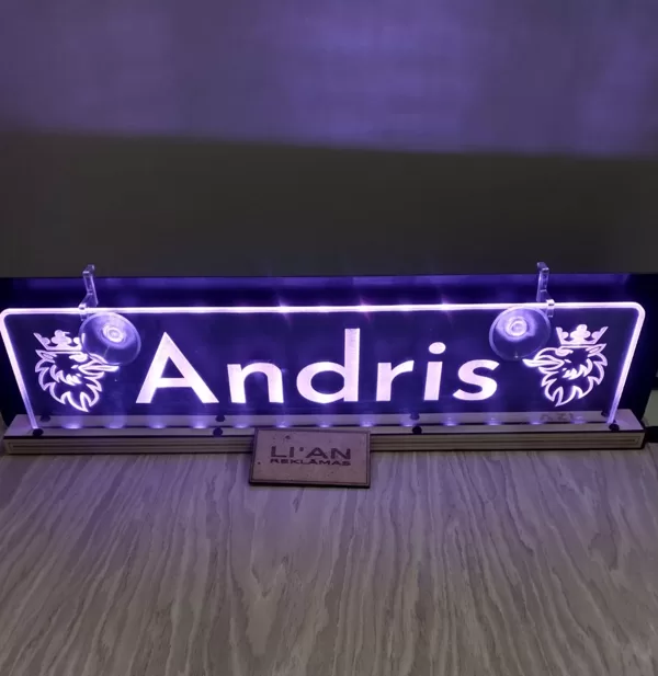 Auto LED izgaismotas plāksnītes