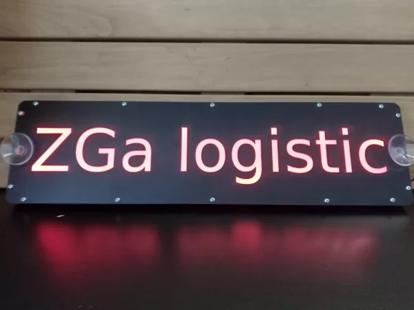 JAUNUMS - Auto LED izgaismota plāksnīte