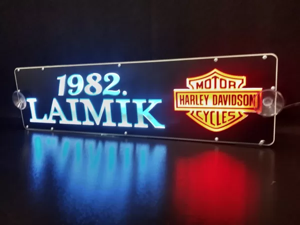 JAUNUMS - Auto LED izgaismota plāksnīte